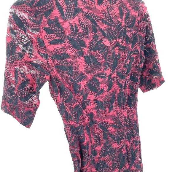 ANTHROPOLOGIE Maeve Elorn Wine Fitted Ruched Waist Lace Sheath Maroon Dress - Picture 6 of 9